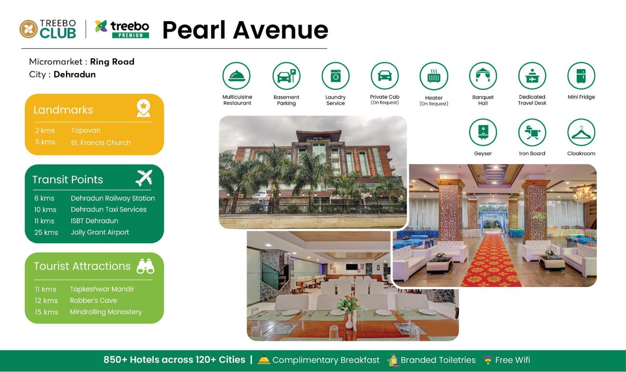Hotel Treebo Tryst Pearl Avenue Ring Road Déhrádún Exteriér fotografie